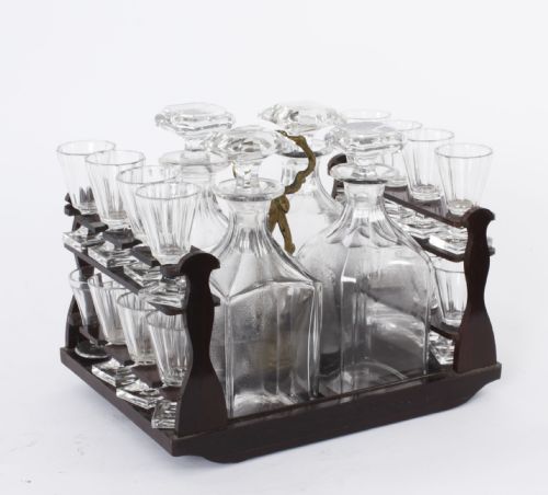 fig 6. Antique French Napoleon III Tantalus Cave a Liqueur 19th Century
