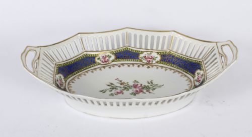 ANTIQUE FRENCH SEVRES OVAL PORCELAIN DISH LATE 19TH CENTURY - ADDITIONAL PHOTO 10