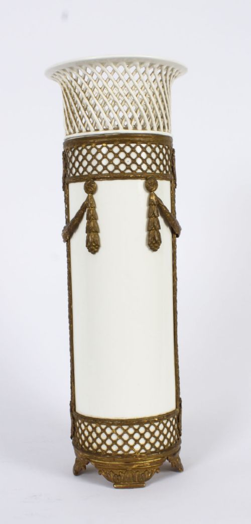 fig 3. Antique Porcelain & Ormolu Zell Hammersbach Vase 19th C
