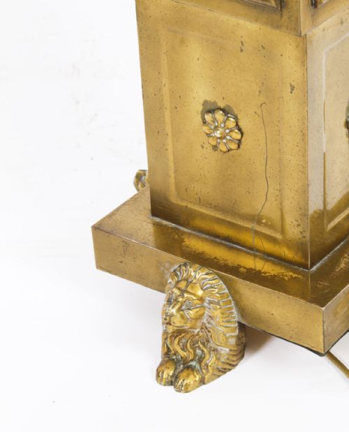 fig 6. Antique French Art Deco Standard Lamp with Shade Circa 1920