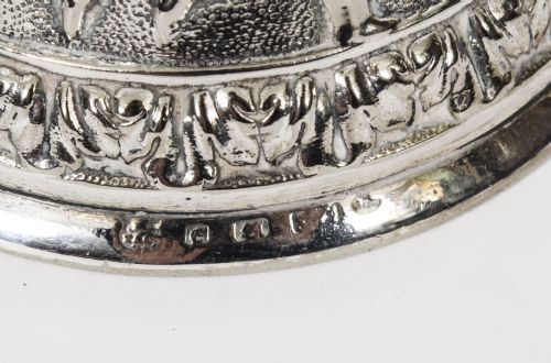 ANTIQUE SILVER PLATED HAND BELL RENAISSANCE REVIVAL 19TH CENTURY - ADDITIONAL PHOTO 8