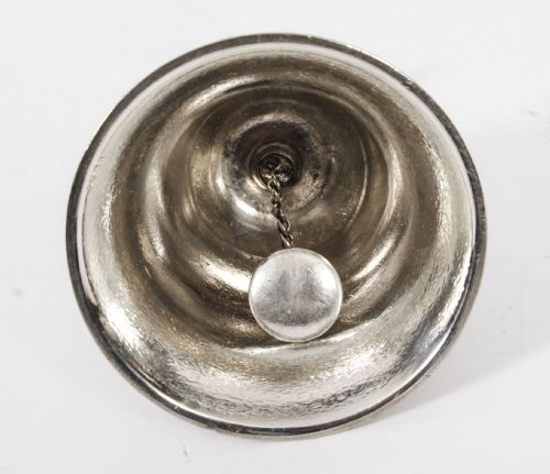 ANTIQUE SILVER PLATED HAND BELL RENAISSANCE REVIVAL 19TH CENTURY - ADDITIONAL PHOTO 13