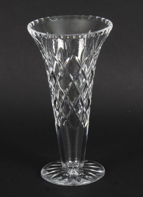 Antique Waterford Cut Crystal Vase C 1900