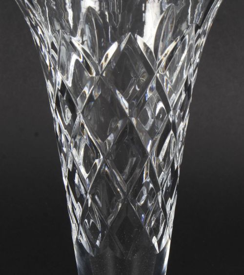 fig 3. Antique Waterford Cut Crystal Vase C 1900