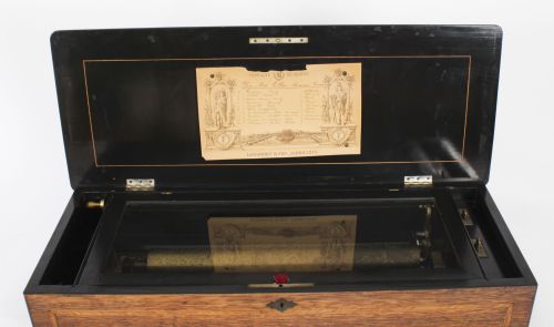 fig 3. Antique Swiss 10 Air Musical Box Langdorff & Fils 19th C