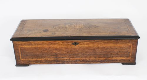 fig 8. Antique Swiss 10 Air Musical Box Langdorff & Fils 19th C