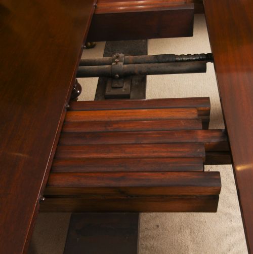 fig 11. Antique 18ft William IV Mahogany Dining Table 19th C & 18 Dining Chairs