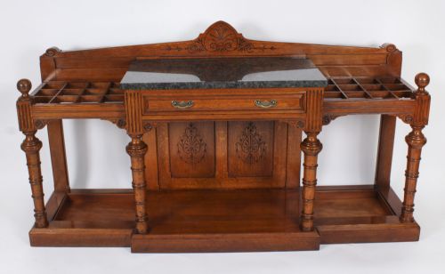 ANTIQUE VICTORIAN OAK COUNTRY HOUSE HALL UMBRELLA STAND 19TH C - ADDITIONAL PHOTO 1