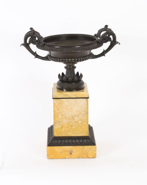 fig 1. Antique Pair Italian Grand Tour Campana Urns 19th C
