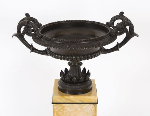 fig 6. Antique Pair Italian Grand Tour Campana Urns 19th C