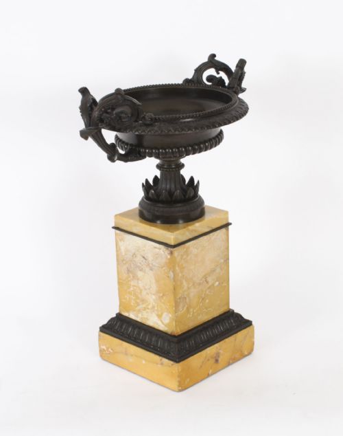 fig 9. Antique Pair Italian Grand Tour Campana Urns 19th C