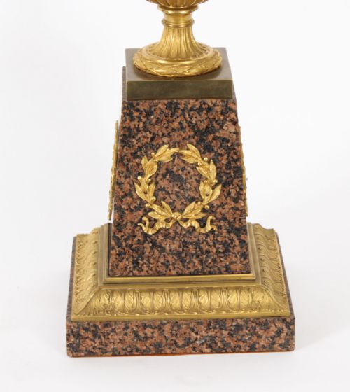 fig 3. Antique Pair Large 16inch Grand Tour Gilt Bronze Campana Urns Circa 1920