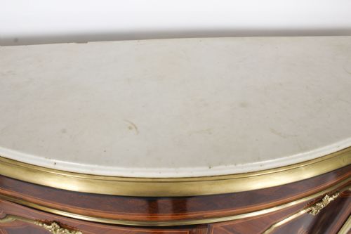 fig 5. Antique French Purple Heart & Marquetry Side Cabinet 19th C