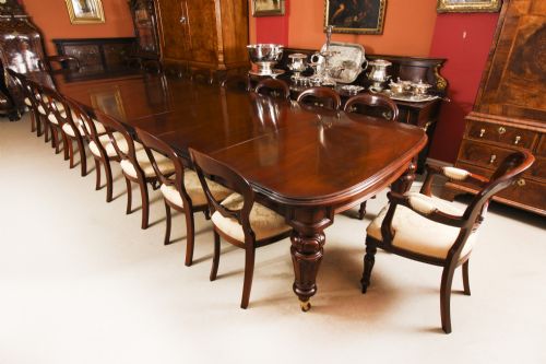 fig 1. Antique 18ft William IV Mahogany Extending Dining Table C1830 19th C