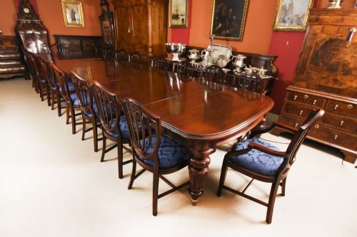 fig 2. Antique 18ft William IV Mahogany Extending Dining Table C1830 19th C