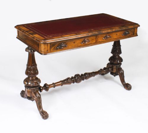 Antique Victorian Writing Table by Edwards & Roberts 19th C