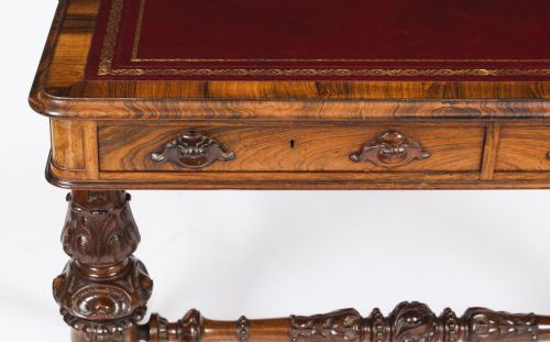 fig 4. Antique Victorian Writing Table by Edwards & Roberts 19th C