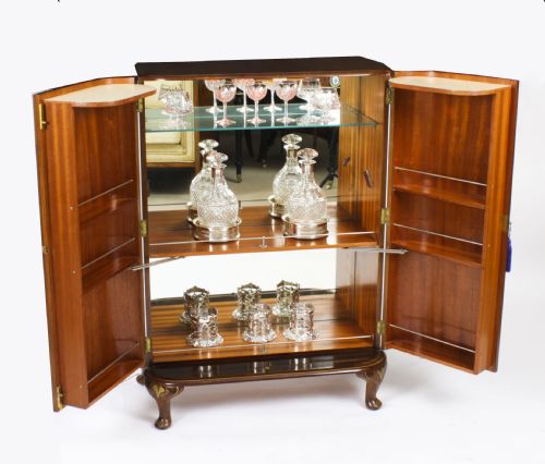 fig 3. Antique Art Deco Chinoiserie Cocktail Cabinet Dry Bar Harrods Circa 1920