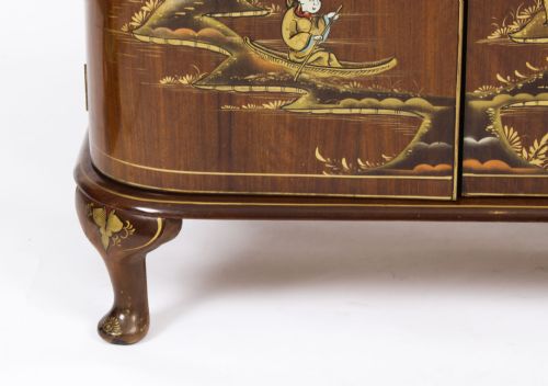 fig 5. Antique Art Deco Chinoiserie Cocktail Cabinet Dry Bar Harrods Circa 1920