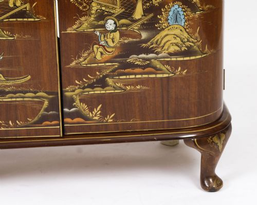 fig 7. Antique Art Deco Chinoiserie Cocktail Cabinet Dry Bar Harrods Circa 1920