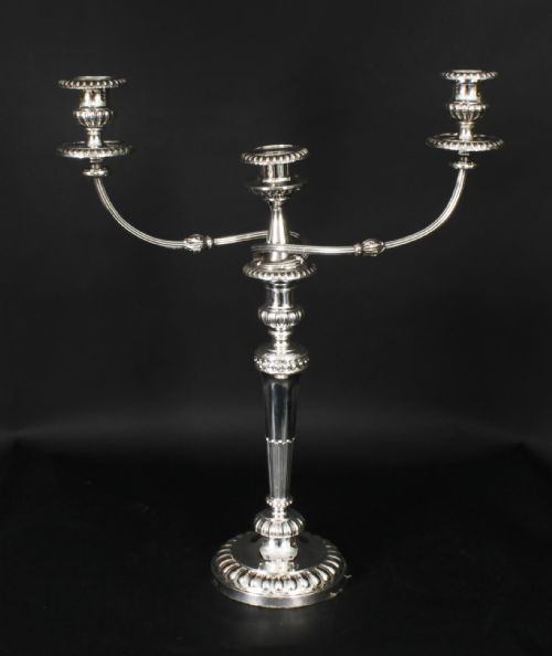 fig 2. Antique Pair 21inch George III Three Light Candelabra by Matthew Boulton 18th C