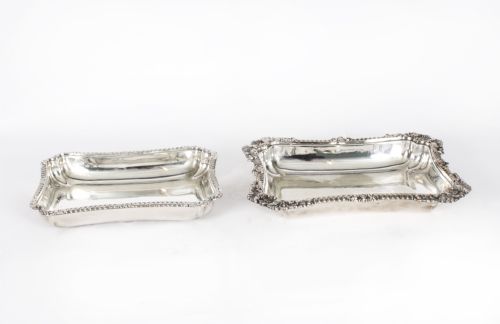 ANTIQUE PAIR SILVER PLATED ENTREE DISHES WALKER AND HALL CIRCA 1860 - ADDITIONAL PHOTO 10