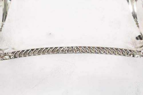 ANTIQUE PAIR SILVER PLATED ENTREE DISHES WALKER AND HALL CIRCA 1860 - ADDITIONAL PHOTO 13