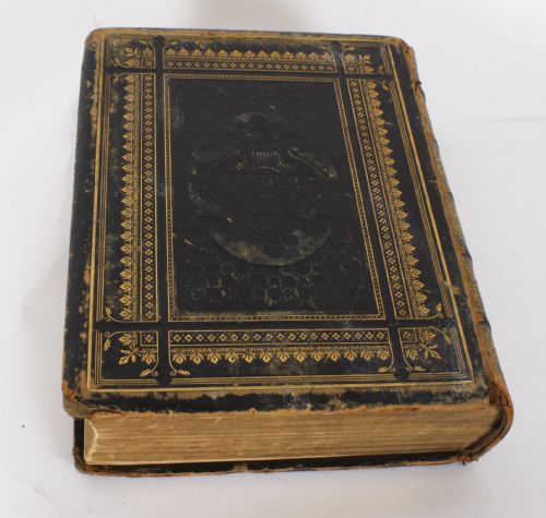 fig 6. Antique Victorian Family Bible c.1850 Leather Bound