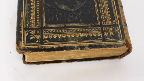 fig 7. Antique Victorian Family Bible c.1850 Leather Bound