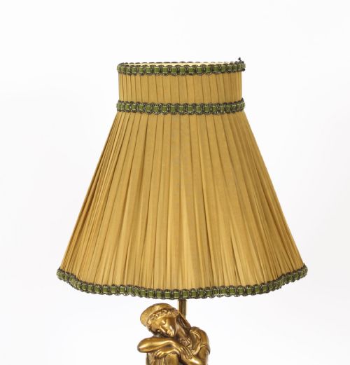 fig 2. Antique French Ormolu Table Lamp Manner of Pierre-Jules Cavelier 19th C