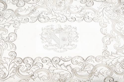 fig 2. Antique Old Sheffield Silver Plated Tray George III C 1780 18th C