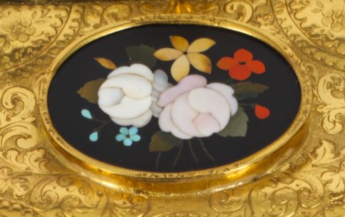 fig 5. Antique Ormolu Mounted Pietra Dura Jewellery Cabinet 19th C