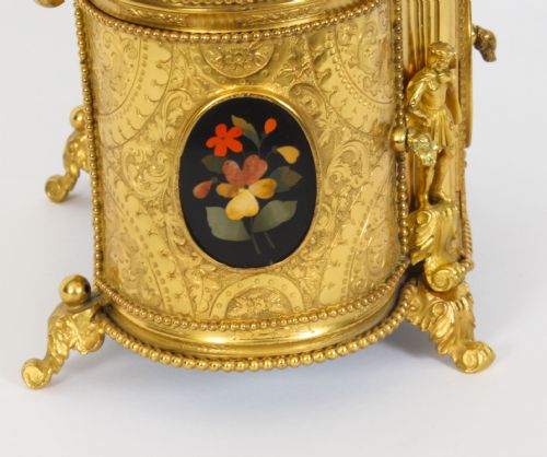 fig 7. Antique Ormolu Mounted Pietra Dura Jewellery Cabinet 19th C