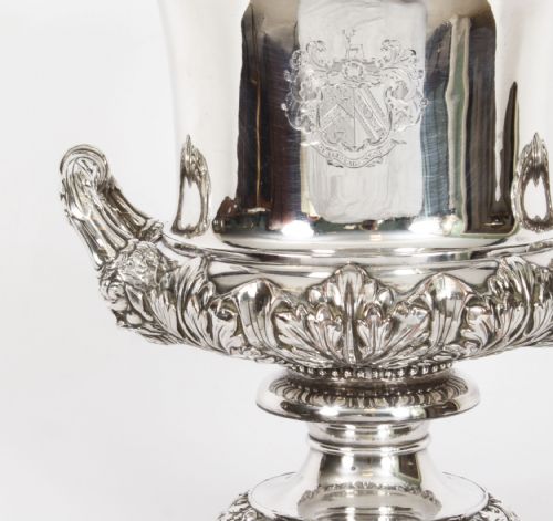 fig 3. Antique George III Wine Cooler by Matthew Boulton with Hamilton Crest 18th C