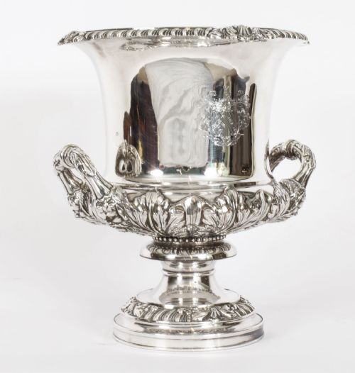 fig 5. Antique George III Wine Cooler by Matthew Boulton with Hamilton Crest 18th C