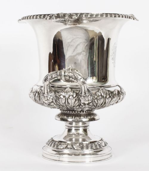 fig 9. Antique George III Wine Cooler by Matthew Boulton with Hamilton Crest 18th C