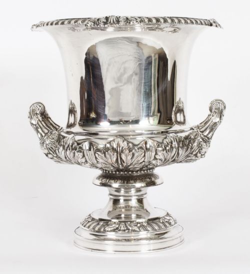 fig 10. Antique George III Wine Cooler by Matthew Boulton with Hamilton Crest 18th C