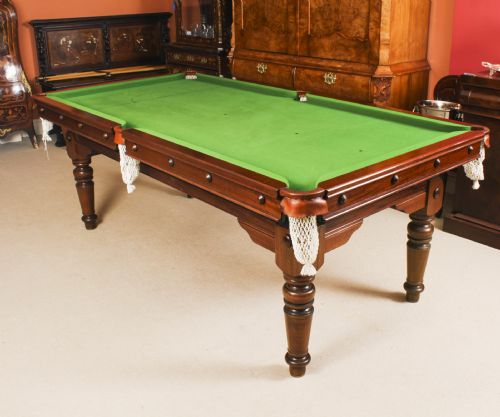 fig 1. Antique Victorian Snooker / Dining Table Fully Refurbished Circa 1900
