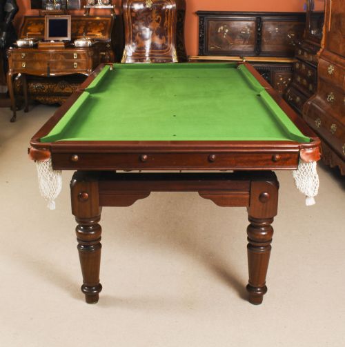 fig 2. Antique Victorian Snooker / Dining Table Fully Refurbished Circa 1900