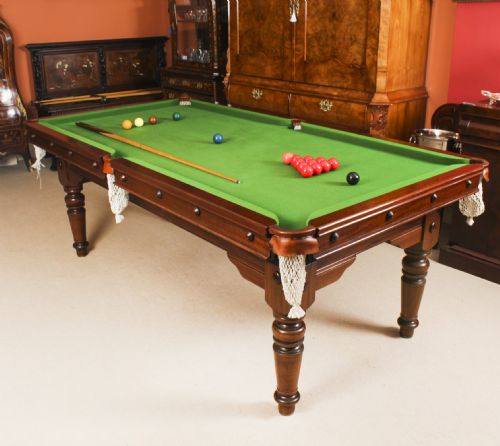 fig 3. Antique Victorian Snooker / Dining Table Fully Refurbished Circa 1900