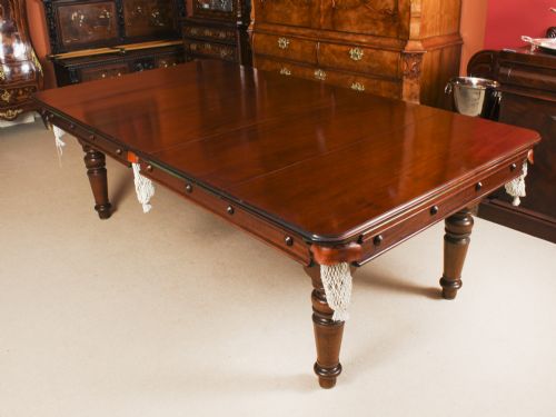 fig 4. Antique Victorian Snooker / Dining Table Fully Refurbished Circa 1900
