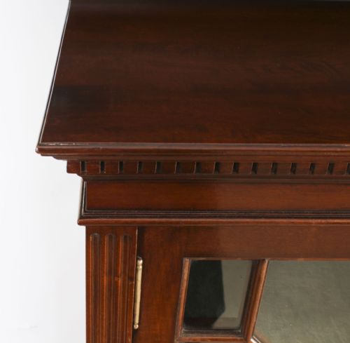 fig 3. Antique English Edwardian Mahogany Library Bookcase Circa1900