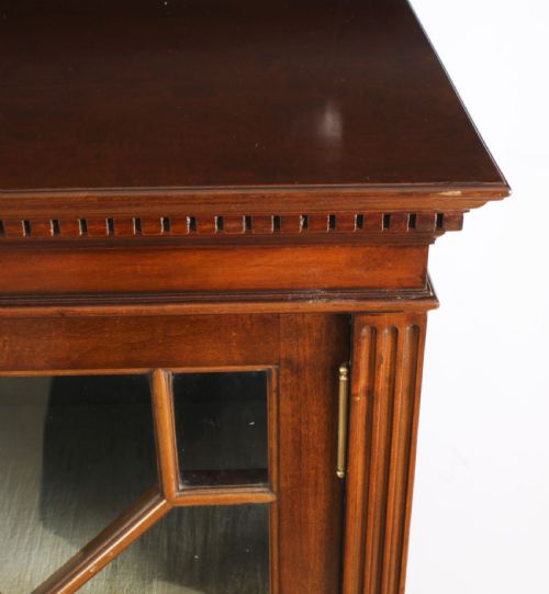 fig 4. Antique English Edwardian Mahogany Library Bookcase Circa1900