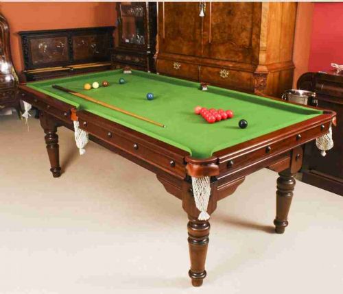 Antique Victorian Snooker / Dining Table Fully Refurbished Circa 1900