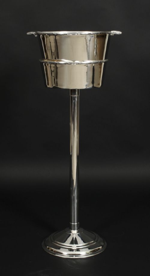 fig 1. Antique Silver-plated Wine / Champagne Cooler Stand Mappin & Webb c1900