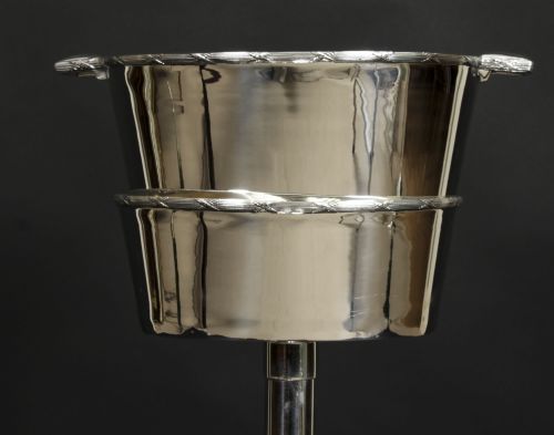 fig 5. Antique Silver-plated Wine / Champagne Cooler Stand Mappin & Webb c1900