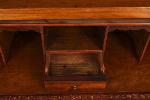 ANTIQUE VICTORIAN CAMPAIGN ERA MILITARY SECRETAIRE CHEST OF DRAWERS C1840 - ADDITIONAL PHOTO 12