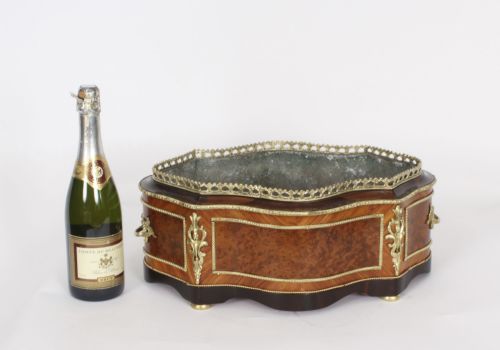 fig 8. Antique French Ormolu Mounted Planter Jardiniere 19th Century