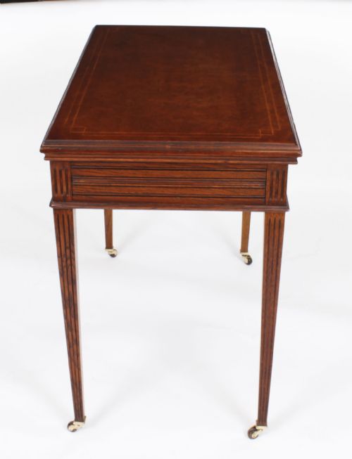 fig 3. Antique French Pollard Oak Games Roulette Table 19th Century