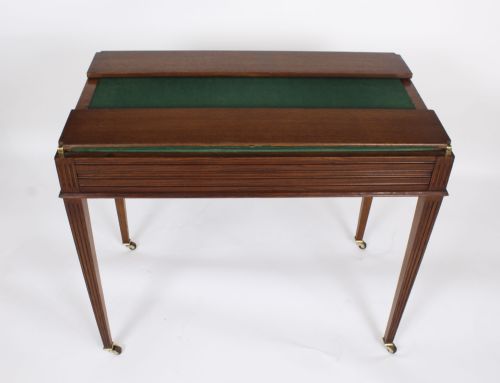 fig 6. Antique French Pollard Oak Games Roulette Table 19th Century